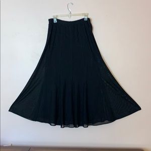 J. Jill Black Ankle Length Skirt